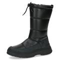 CAPRICE Damen Winterstiefel ohne Absatz Airmotion mit Schnürung Gefüttert Weite G, Schwarz (Black Comb), 5