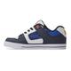 DC Shoes Jungen Pure Elastic Sneaker, Shady Blue Orange, 33.5 EU