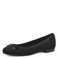 MARCO TOZZI Damen Ballerinas mit Schleife Vegan, Schwarz (Black), 36