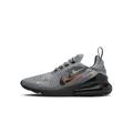 NIKE Herren AIR MAX 270 Sneaker, Smoke Grey/Black-Bright Mandarin, 36 EU