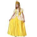 Atosa Prinzessinnen-Kostüm, goldfarben, Mädchen, 5-6 Jahre
