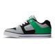 DC Shoes Pure Sneaker, Black/Kelly Green, 32 EU