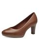 Tamaris Damen Pumps Leder Blockabsatz; MUSCAT/braun; 39 EU