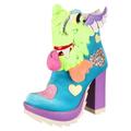 Irregular Choice One Eyed Wonder Boots, Aqua Multi, EUR 37 (UK 4) Womens Shoes