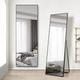 LVSOMT Full Length Mirror, Wall & Floor Mirror, Standing Mirror, Hanging Mirror, Full Body Mirror Large and Tall, Aluminium Alloy Framed for Bedroom Living Room
