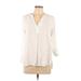 Old Navy 3/4 Sleeve Blouse: Ivory Tops - Women's Size Large