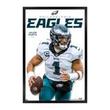 Jalen Hurts Philadelphia Eagles 22'' x 34'' Framed Player Poster