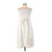 Thakoon Collective Casual Dress - A-Line: White Solid Dresses - Women's Size 12