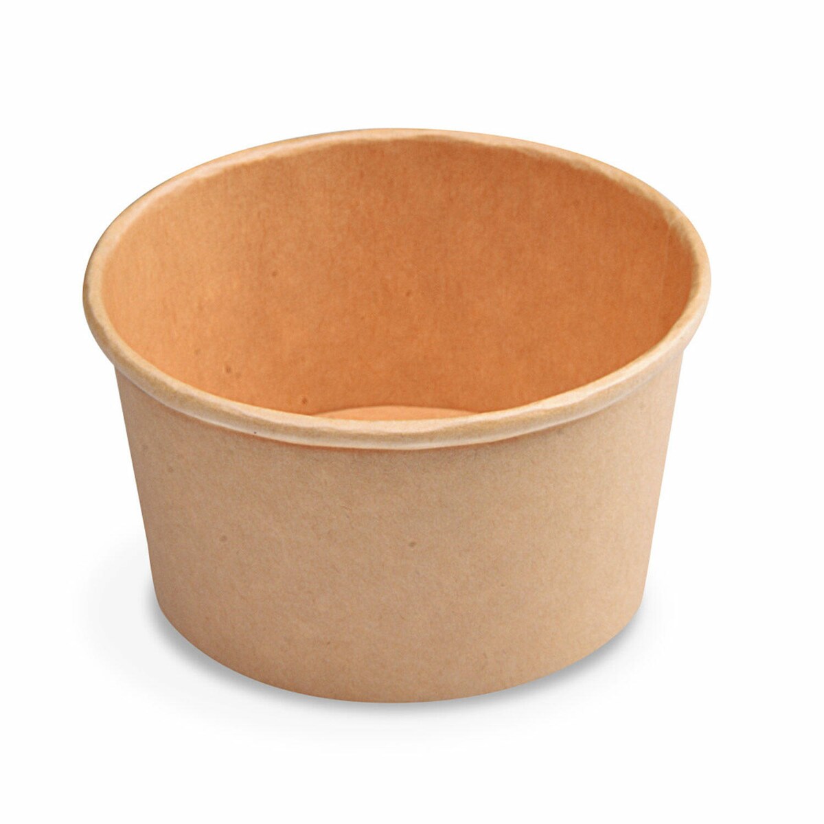 VEPATIM 150x Papierbecher Feinkostbecher Eisbecher rund braun 350 ml O 11,5 cm Image