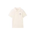 TOM TAILOR Jungen Kinder Basic Polo Shirt mit Dinosaurier-Print, Wool White, 104/110