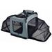 Hounda Accordion Metal Framed Soft-Folding Collapsible Dual-Sided Expandable Pet Dog Crate Dark Grey - Extra Small