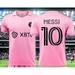 Men s | Messi #10 Inter Miami FC 2023/24 Home Futbol Sports Soccer Jersey Pink