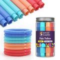 Special Supplies 8-Pack Fun Pull and Pop Tubes for Kids Stretch Bend Build and Connect Toy Provide Tactile and Auditory Sensory Play Colorful Heavy-Duty Plastic Pastel