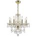 V7838D20G-RC 20 x 20 in. Princeton 8 light Gold Chandelier - Royal Cut Crystals