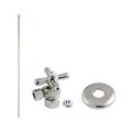 Trimscape 0.5 in. IPS x 0.37 in. Compression Outlet Trimscape Toilet Supply Kit Polished Nickel