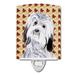 Havanese Fall Leaves Ceramic Night Light