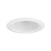 5 in. Line Voltage Metal Step Baffle Trim- White Baffle- White Trim