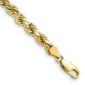 10K 4.9 mm Semi-solid D-C Rope Chain