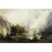 View of Rocky Mountains Albert Bierstadt 1830-1902 American White House Washington DC USA Poster Print - 18 x 24 in.