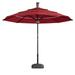 11 ft. Red Sunbrella Octagonal Lighted Smart Market Patio Umbrella