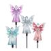 Four Seasons Courtyard Acrylic & Metal Solar Angel with LED Wings Garden Stake Assorted Colors