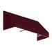 4.38 ft. San Francisco Window & Entry Awning Burgundy - 24 x 42 in.
