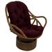 48 x 24 in. Solid Outdoor Spun Polyester Swivel Rocker Cushion Merlot