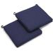 20 x 19 in. Solid Outdoor Spun Polyester Chair Cushions Azul - Set of 2