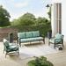 Outdoor Sofa Set Mist & Oil Rubbed Bronze - Sofa & 2 Arm Chairs - 3 Piece