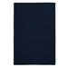 Rug Simply Home Solid - Navy 4 ft. Square Braided Rug - Indoor/Outdoor Rug