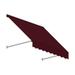 8.38 ft. Santa Fe Twisted Rope Arm Window & Entry Awning Burgundy - 24 x 12 in.