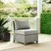 Bradenton Outdoor Wicker Sectional Center Chair Grey