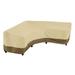 Veranda V-Shaped Sectional Lounge Set Cover Pebble Earth Bark - Medium