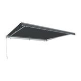 8 ft. Maui Left Motor with Remote Retractable Awning Gun Metal Gray - 78 in.