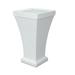 40 in. Bordeaux Tall Planter - White