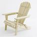 Luxen Home Hemlock Unfinished Wood Adirondack Chair