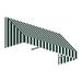 3.38 ft. San Francisco Window & Entry Awning Forest Green & White - 24 x 36 in.