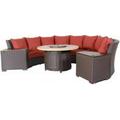 Bermuda Canvas Spa Circular Sofa Set - 6 Piece