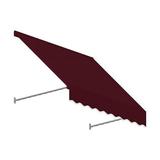 6.38 ft. Santa Fe Twisted Rope Arm Window & Entry Awning Burgundy - 31 x 24 in.