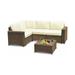 Studio Shine Collection Modular Outdoor Wicker Sectional Conversation Set