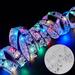 Ympuoqn Christmas Ribbons Light Strings Colorful Lights Christmas Decorations Christmas Tree Accessories Decorative Pendants Gold Stamping Double Layered Ribbons 6.6ft 20LED on Clearance