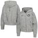 Women's Nike Gray Team USA Media Day Oversized Cropped Hoodie Performance Full-Zip Jacket