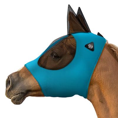 SmithBuilt Teal Mesh Fly Mask for Horses, Cob