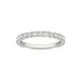 Charles & Colvard 0.74 Ct. T.w. Lab Created 2.1Mm Moissanite Semi-Eternity Band In 14K Gold, White, 9