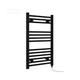 Valdern" Matt Black Electric Heated Towel Rail 500 mm (W) x 800 mm (H) - 150W - Prefilled Black Electric Towel Radiator Warmer for Bathroom