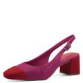 MARCO TOZZI Damen Slingpumps mit Blockabsatz Vegan, Rosa (Pink Comb), 39 EU