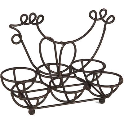 Dose AMBIENTE HAUS "Eihalterung aus Eisen in Antikbraun", braun, B:18cm H:17cm T:12cm, Eisen, Aufbewahrungsboxen, Vorratsdose Image