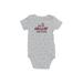 Just One You Made by Carter's Short Sleeve Onesie: Gray Bottoms - Size 9 Month