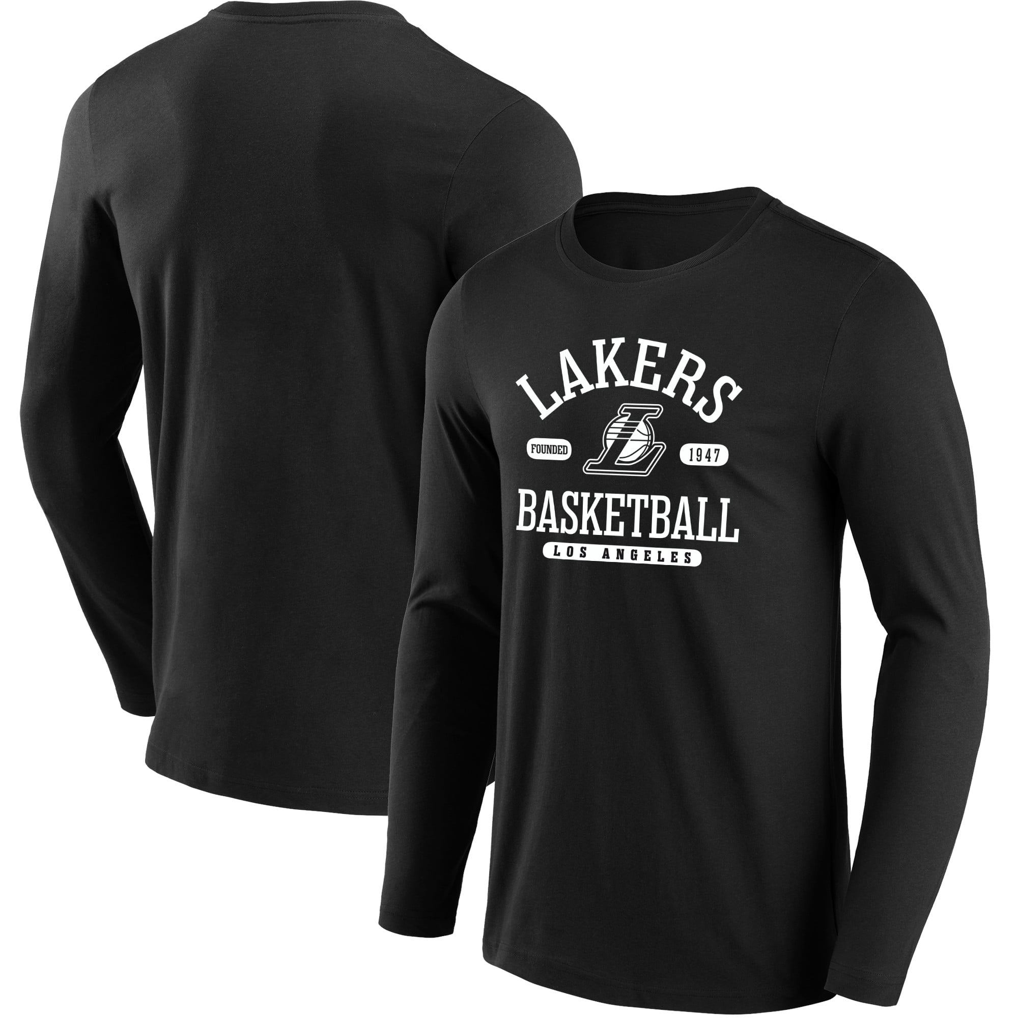Los Angeles Lakers Calling Plays Grafik-Langarm-T-Shirt – Herren