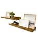 Birch Lane™ Calhern 2 Piece Pine Solid Wood Floating Shelf Wood/Solid Wood in White | 4.25" H x 36" W x 10" D | Wayfair